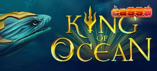 Cena submarina do jogo King of Ocean com canhões e criaturas marinhas.